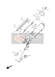 2DME46110100, Pipe Exhaust 1, Yamaha, 0